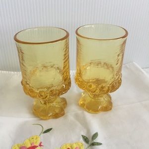 VTG Franciscan Madeira Cornsilk Yellow Glasses!
